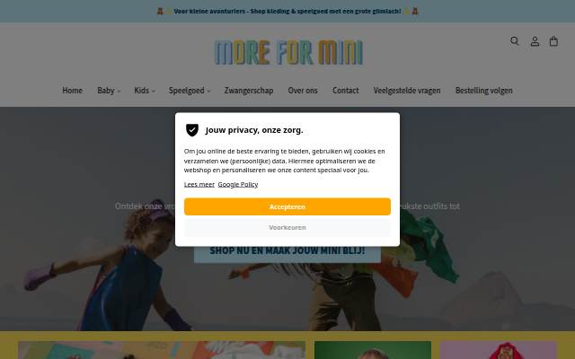 Startseite von More For Mini