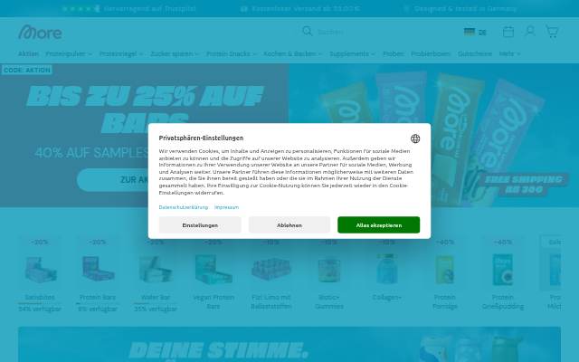 More Nutrition storefront