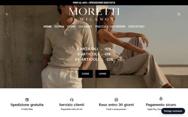 Moretti-Milano storefront