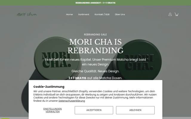 MORI CHA. storefront