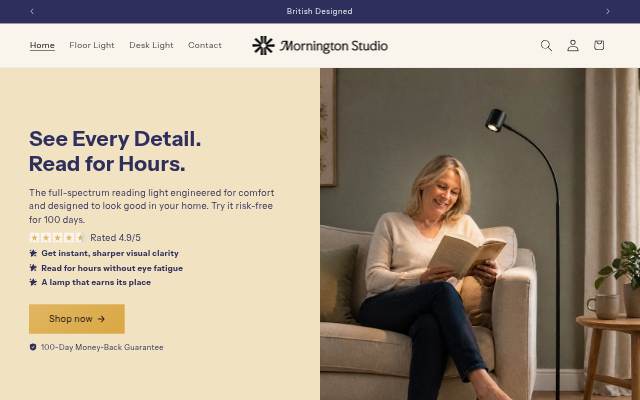 Mornington Studio storefront