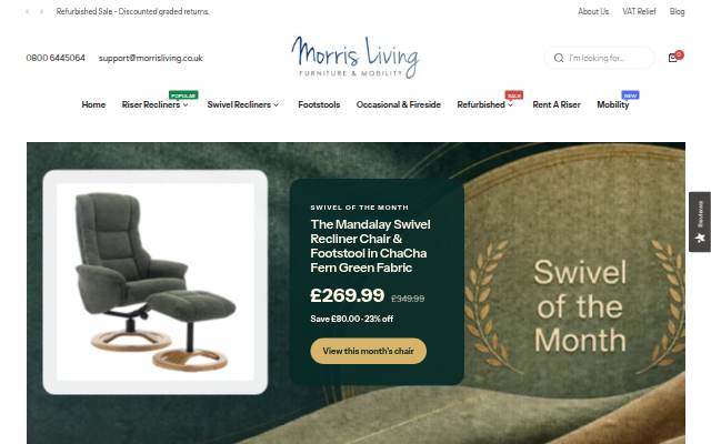 Morris Living storefront