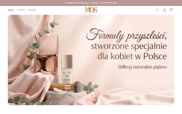 Startseite von MOS Cosmetics PL