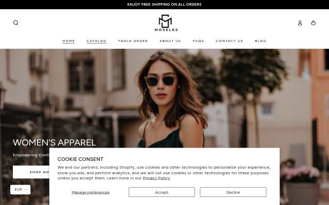 Moseles storefront