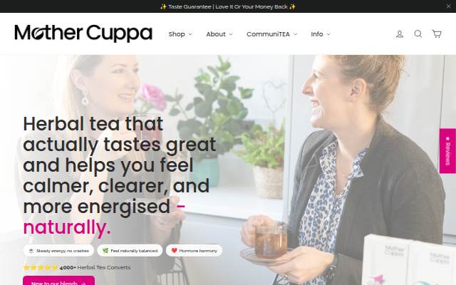 Startseite von Mother Cuppa Tea