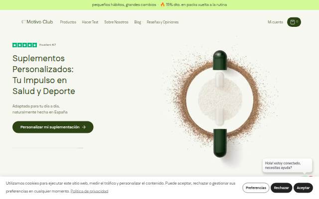 Startseite von Motivo Club