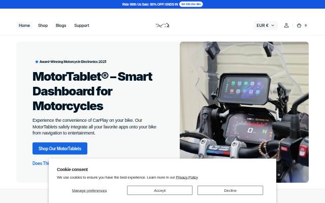 MotorTablet storefront