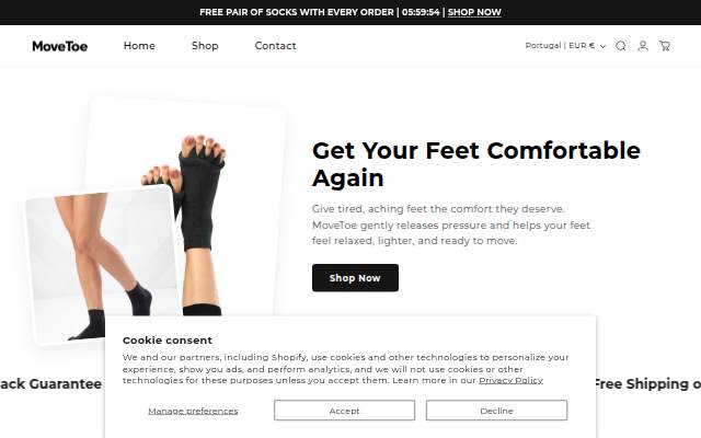 MoveToe™ storefront