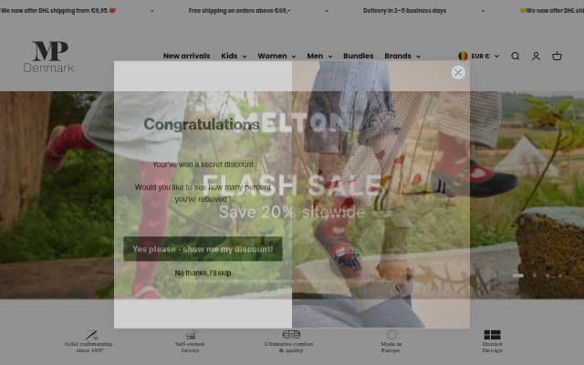 MP Denmark COM storefront