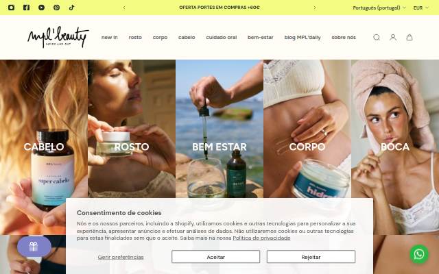 MPL beauty storefront