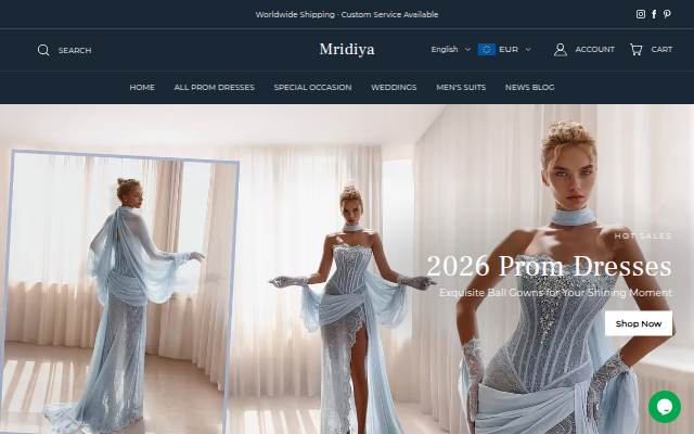 Mridiya storefront
