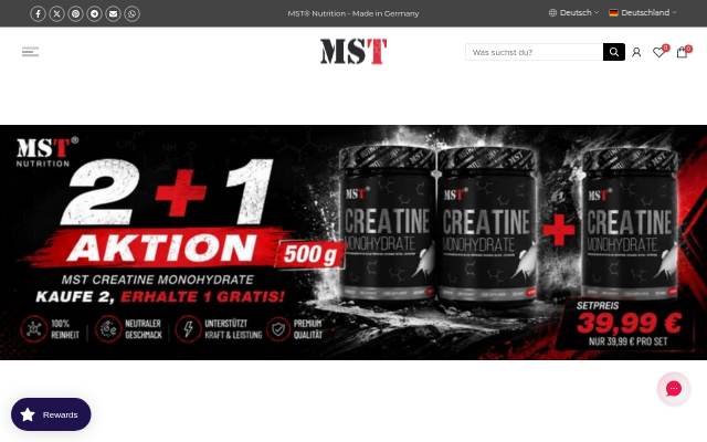 Montra da MST® Nutrition