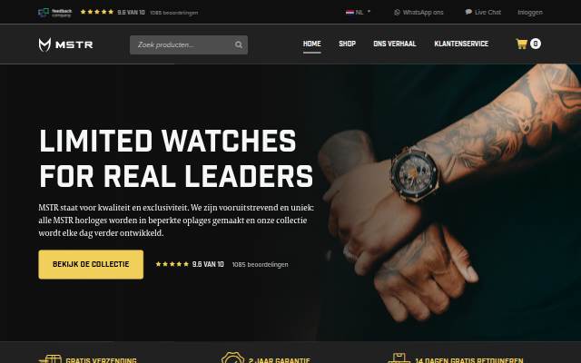 MSTR Watches storefront