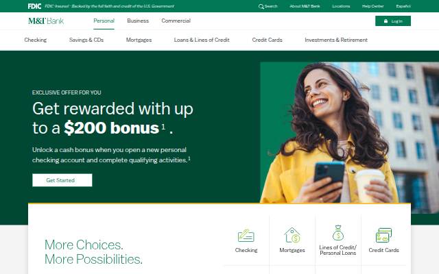 Personal Banking storefront