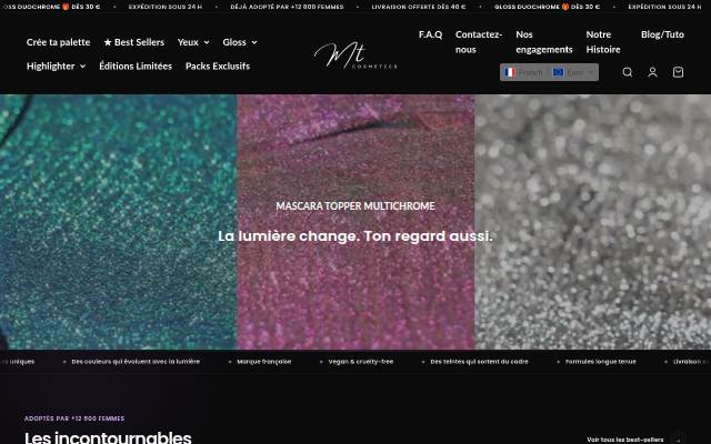 MTCosmetics storefront