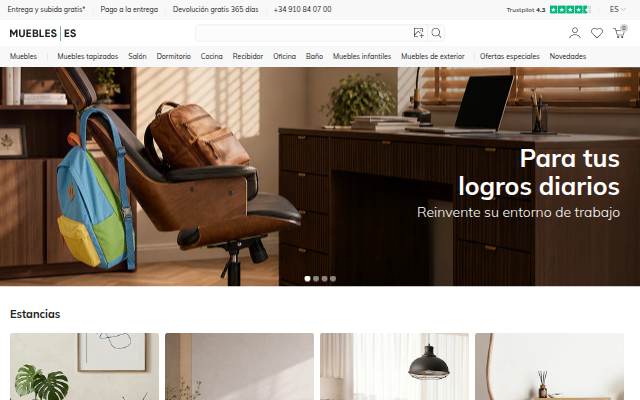 Miles de muebles online para todos los gustos storefront