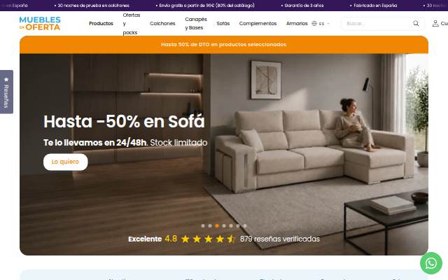 MueblesEnOferta.es storefront