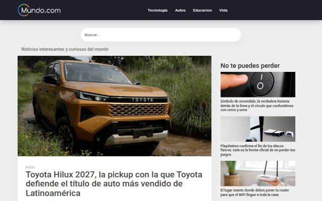 Mundo.com storefront