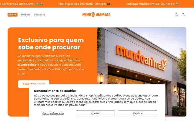 Mundo Animals storefront