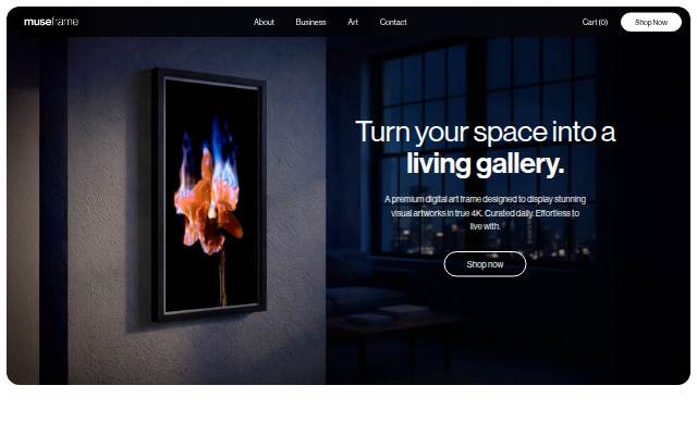Muse Frame storefront