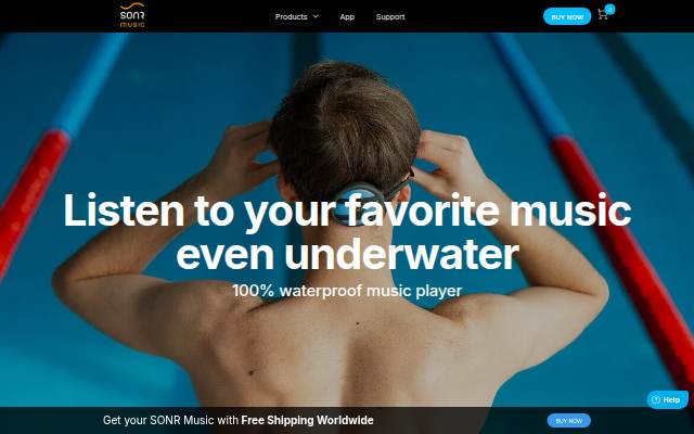 SONR Music — Bone Conduction MP3 Player for Swimmers storefront