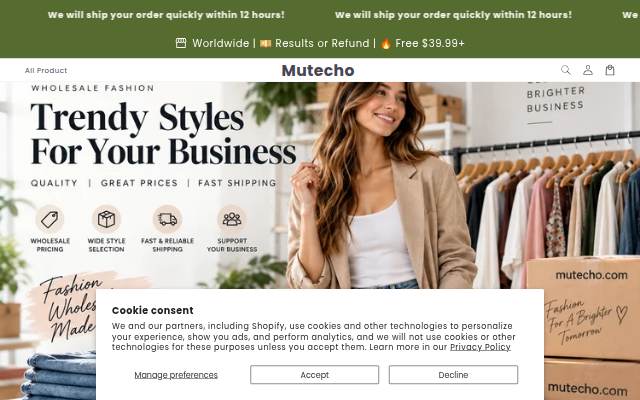 Mutecho storefront