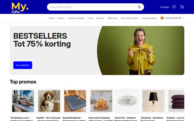 My Giftz storefront