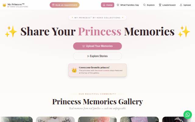 My Princess Memories storefront