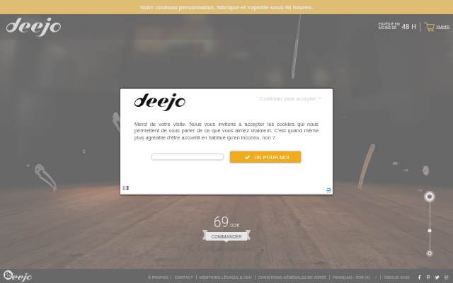 My Deejo storefront