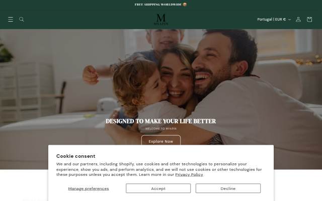Myapin storefront