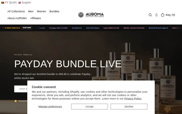 Auroma storefront