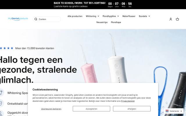 My Dental Products storefront