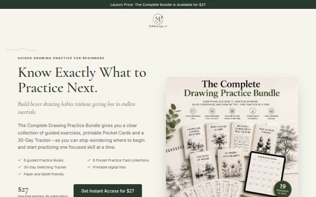 The Complete Drawing Practice Bundle storefront