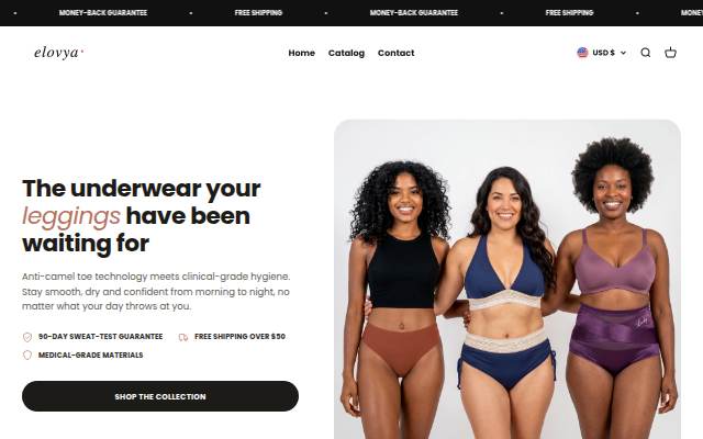MyElovya USA storefront