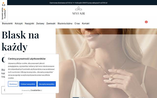 Myfair - sklep z biżuterią storefront