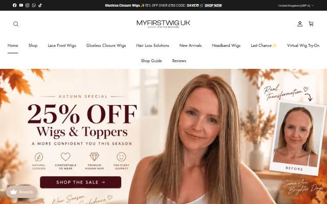 MyFirstWig UK storefront