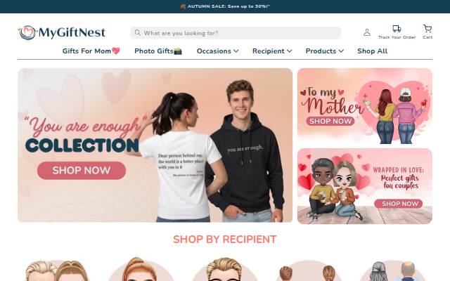 MyGiftNest storefront