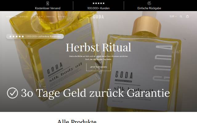 GODA Beauty storefront