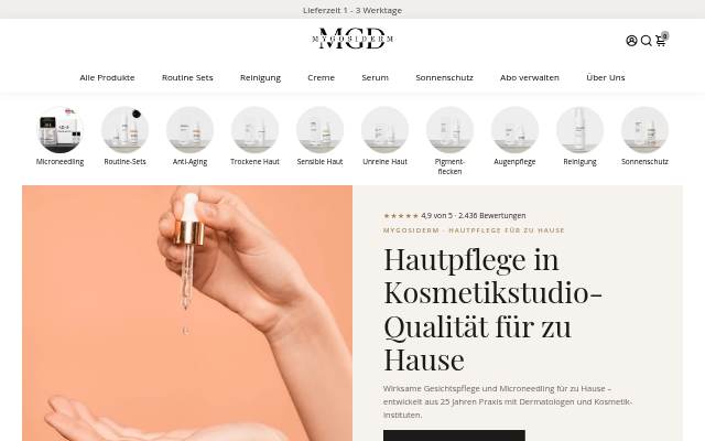 Startseite von MyGosiDerm