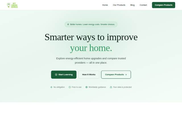 My Green Genius storefront