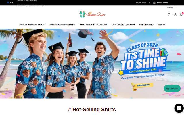 MyHawaiianShirts storefront