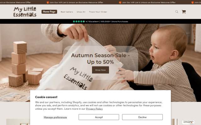Startseite von My Little Essentials Ltd