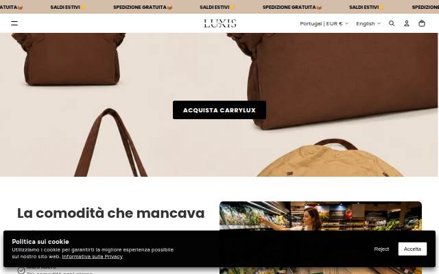 MyLuxis storefront