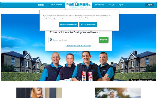 MyMilkMan storefront