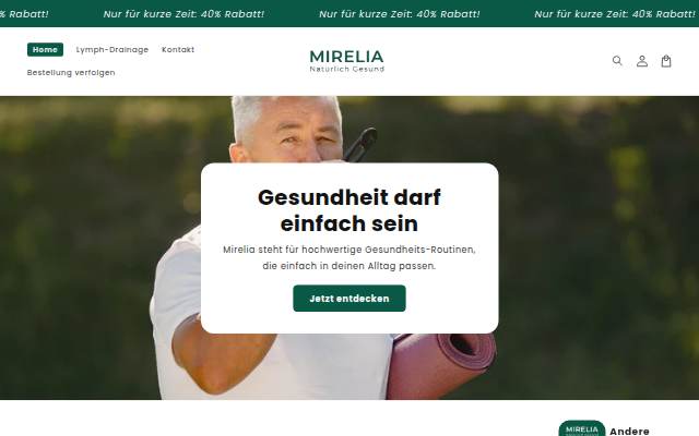 Startseite von Mirelia
