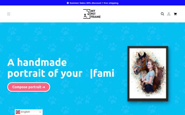 My Pet Frame NL storefront