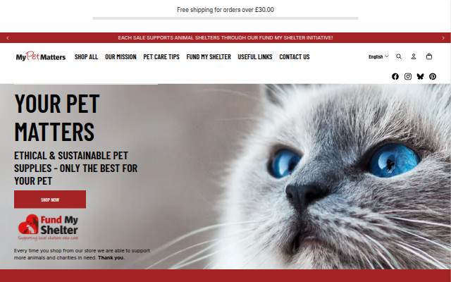 My Pet Matters storefront