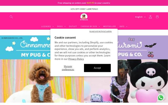 MyPug&amp;Co storefront