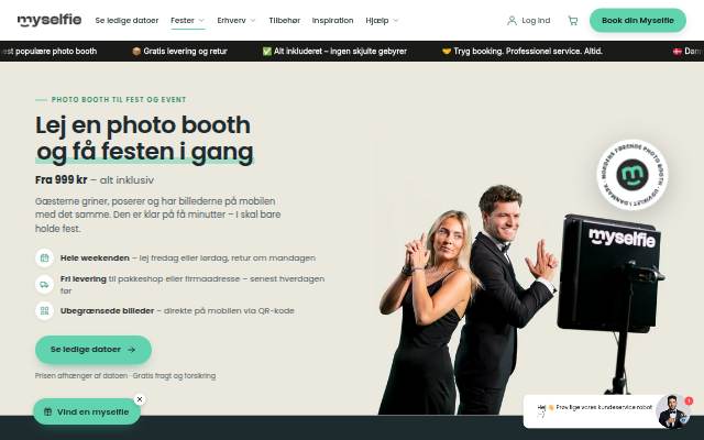 Startseite von myselfie.dk
