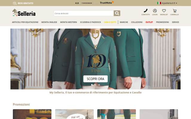 Articoli per Equitazione, monta Inglese, monta Western, articoli ed attrezzature per scuderia e paddock storefront
